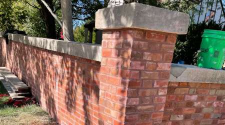 brick wall restoration in Moline, IL